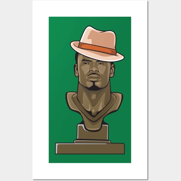 The Dawk HOF Bust Shirt Wall Art by Tailgate Team Tees